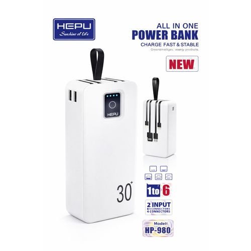 POWER BANK HEPU 30 000 mAh – ALL IN ONE